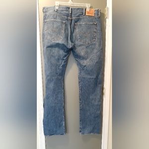 Levi's 501 Jeans Mens 40x38 Blue Denim Original Fit Straight, Shrink to fit
